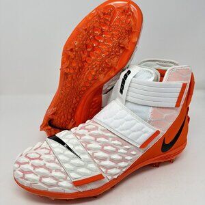 Nike Force Savage Elite TD 2 P Football Cleats BV3962-101 White Orange Size 13.5
